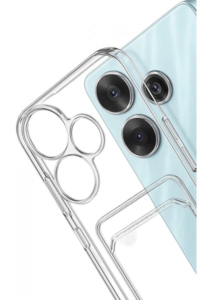 Xiaomi Redmi 13 4g Kılıf Kart Şeffaf Silikon - Şeffaf modelleri