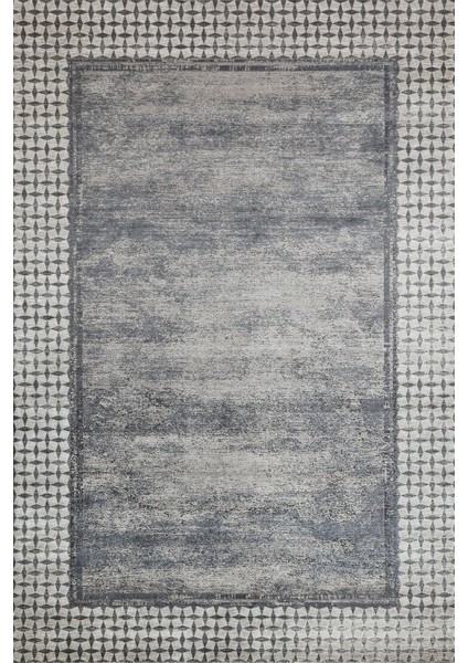 Gri Çerçeveli Modern Etnik Desenli Halı | Makinada Yıkanabilir | Hav Toz Vermez | Leke Tutmayaz | Kaymaz Taban | Dijital Makine Baskı | Salon Yolluk Mutfak Halısı