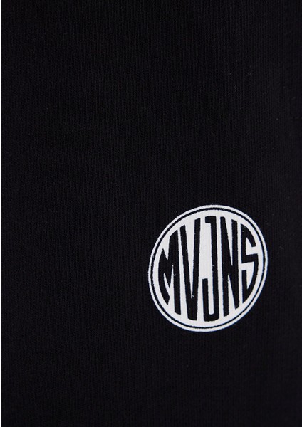 MVJNS Logo Baskılı Siyah Eşofman Altı 0010175-900