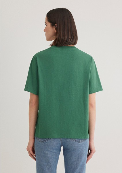 Mavi Logo Baskılı Yeşil Tişört 1611900-71874