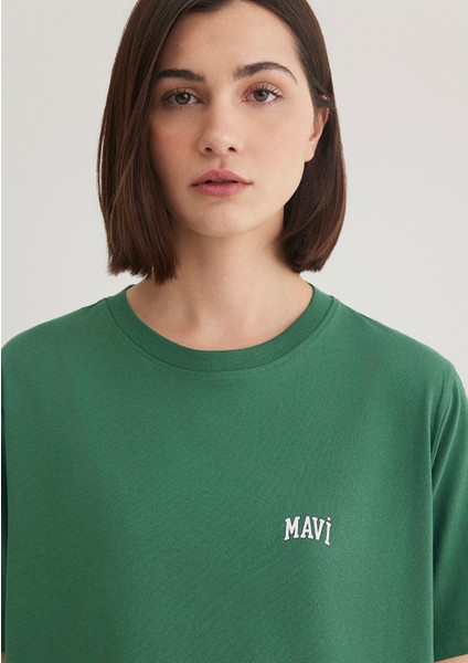 Mavi Logo Baskılı Yeşil Tişört 1611900-71874