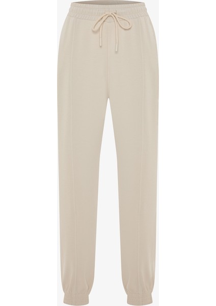 Silky Feel Brushed Bej Eşofman Altı