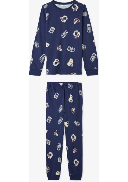 Erkek Çocuk Farm-Tastic Pamuklu Uzun Kollu 2'li Pijama Takımı