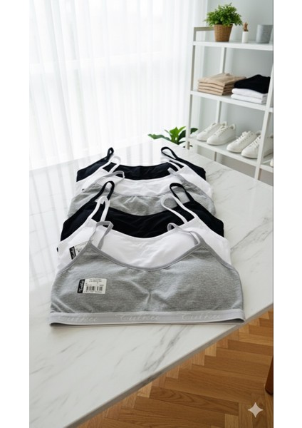 Kadın Yarım Sütyen Sporcu Büstiyer 6 Adet