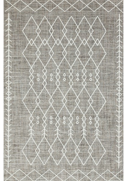 Kahve Etnik Modern Etnik Desenli Halı | Makinada Yıkanabilir | Hav Toz Vermez | Leke Tutmayaz | Kaymaz Taban | Dijital Makine Baskı | Salon Yolluk Mutfak Halısı