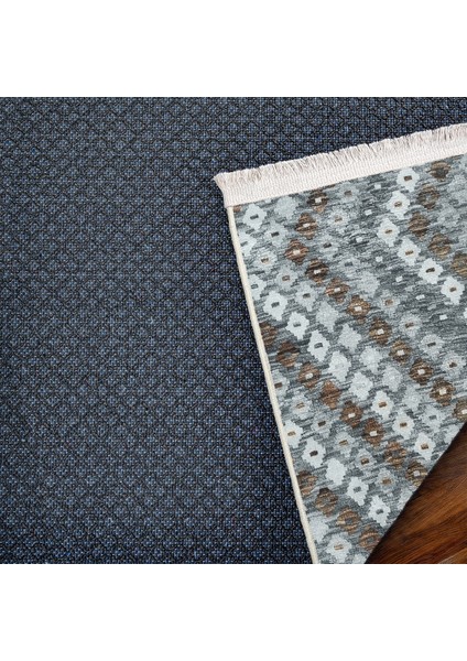Gri Geometrik Modern Etnik Desenli Halı | Makinada Yıkanabilir | Hav Toz Vermez | Leke Tutmayaz | Kaymaz Taban | Dijital Makine Baskı | Salon Yolluk Mutfak Halısı fırsatları