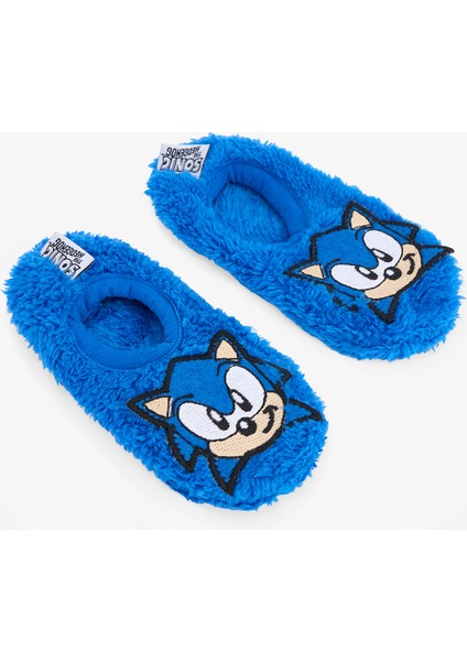 Lacivert Erkek Çocuk Sonic Kaymaz Tabanlı Ev Patiği fiyatları