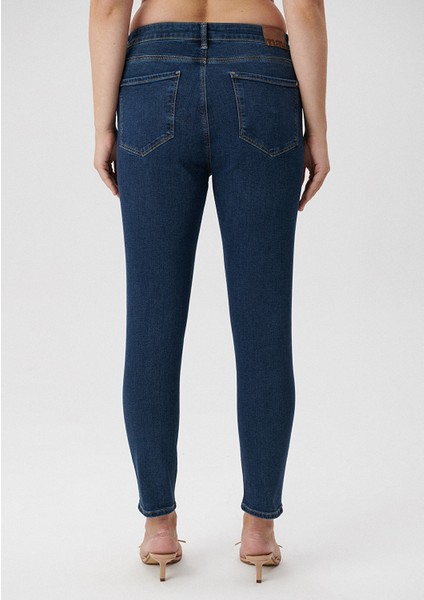Marli Casual Koyu Mavi Jean Pantolon 101339-35246