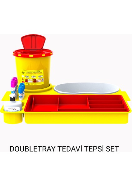 Doubletray Tedavi Tepsi Set