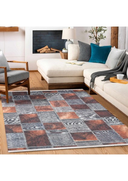 Gri Patchwork Modern Etnik Desenli Halı | Makinada Yıkanabilir | Hav Toz Vermez | Leke Tutmayaz | Kaymaz Taban | Dijital Makine Baskı | Salon Yolluk Mutfak Halısı fiyatları