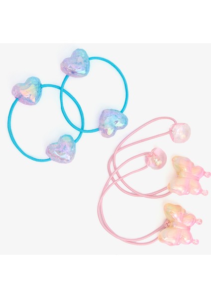 Renkli Kız Çocuk 4'lü Şeker Figürlü Toka Seti fiyatları