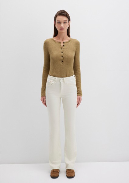 Maria Real Blue Beyaz Jean Pantolon 101225-84394