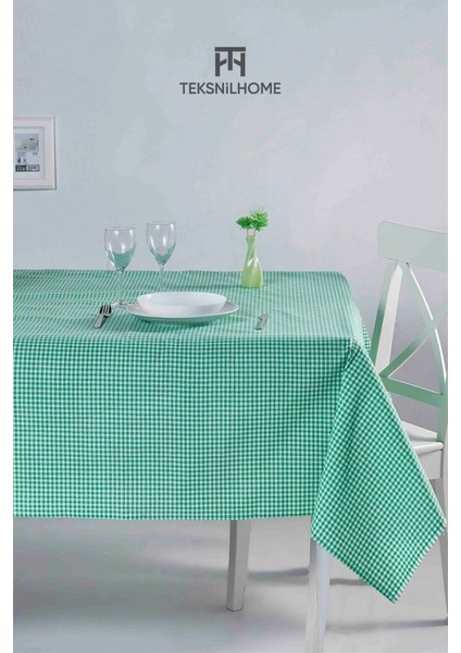 | Pötikare Klasik Yeşil Masa Örtüsü Kamp Piknik Örtüsü 170X170 cm