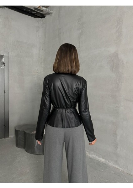 Fermuarlı Ince Deri Premium Luxury Trend Tasarım Ceket indirimleri