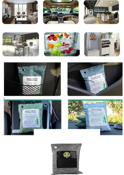Hava Temizleme Torbası 200G Araba- Dolap- Banyo- Evcil Hayvan Koku Giderici- Bambu Kömür Koku Emici fırsatları