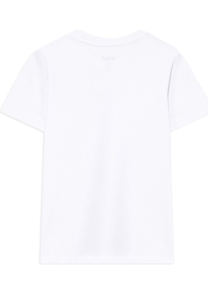 Kırmızı Miav Baskılı Çocuk Tişört 66332602