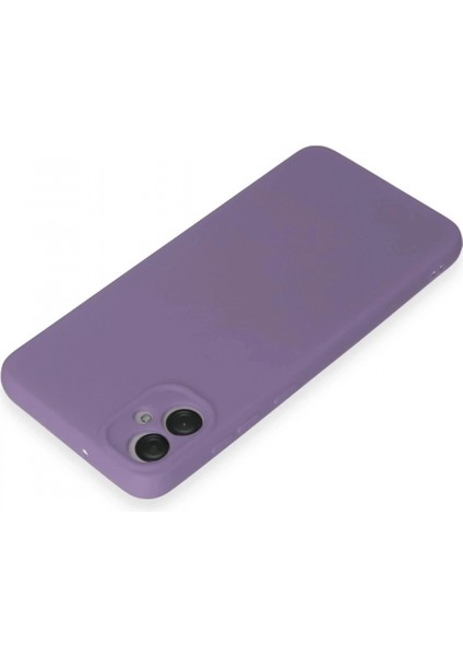 Samsung Galaxy A05 Kılıf First Silikon - Lila modelleri