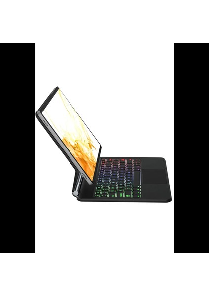 Samsung Galaxy T870 Tab S7 11 Kılıf Eternal Ledli Klavyeli Tablet Kılıfı - Siyah fiyatları