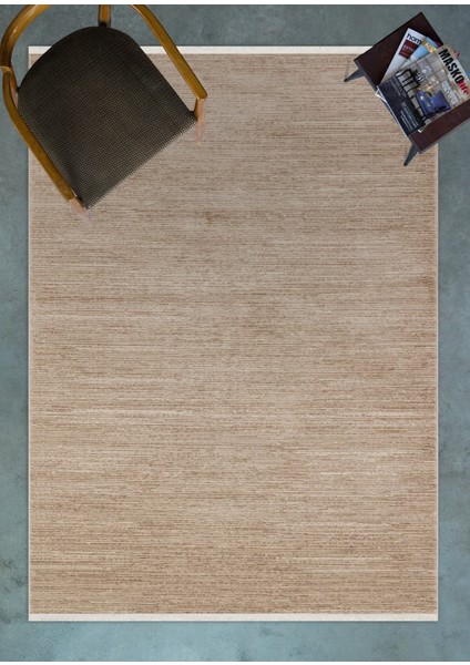 Bej Düz Modern Etnik Desenli Halı | Makinada Yıkanabilir | Hav Toz Vermez | Leke Tutmayaz | Kaymaz Taban | Dijital Makine Baskı | Salon Yolluk Mutfak Halısı modelleri