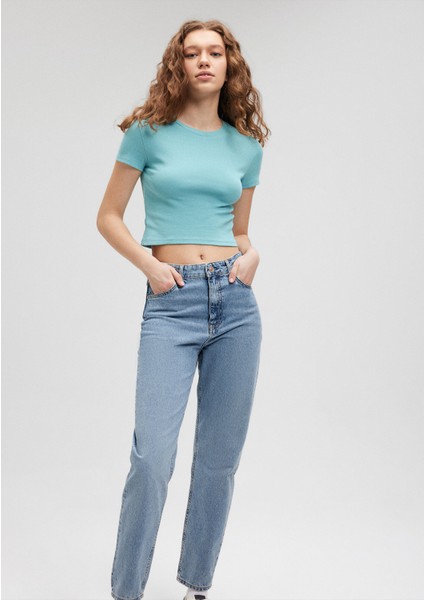 Yeşil Basic Tişört 1600814-71463