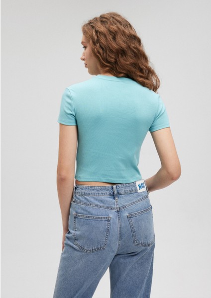 Yeşil Basic Tişört 1600814-71463