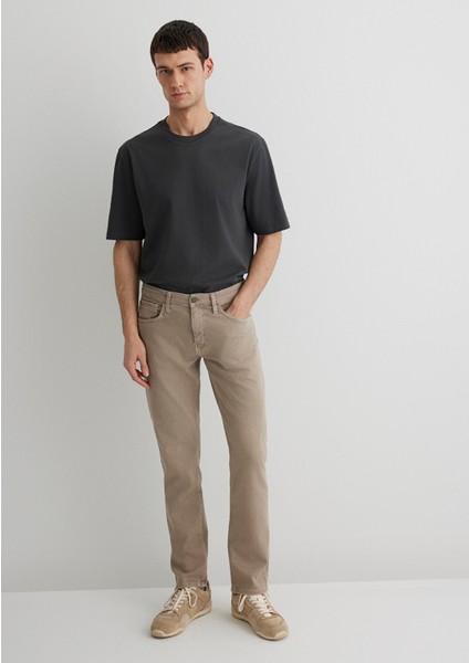 Marcus Bej Comfort Gabardin Pantolon 0035186566