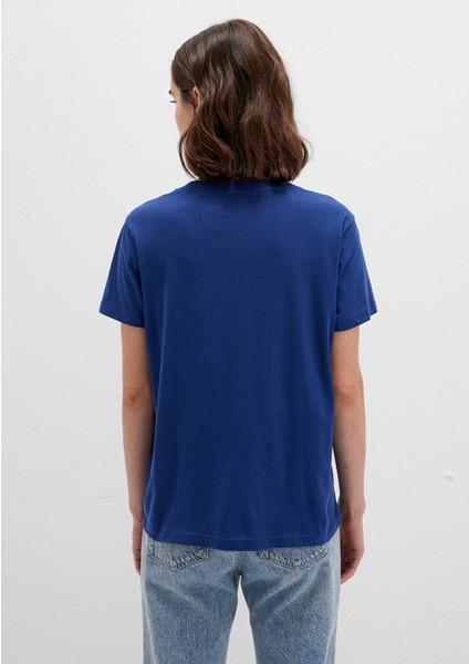 Mavi Baskılı Lacivert Tişört 1612241-70722