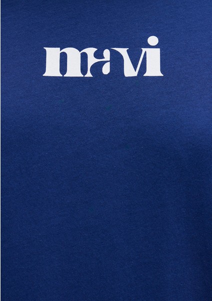 Mavi Baskılı Lacivert Tişört 1612241-70722