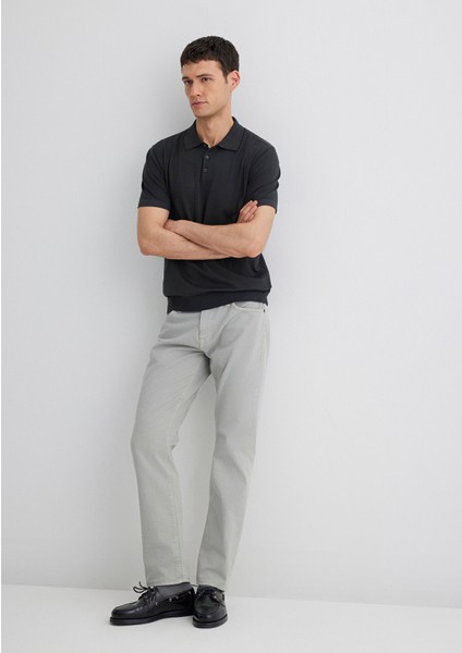 Marcus Mavi Black Açık Gri Gabardin Pantolon 0035181548