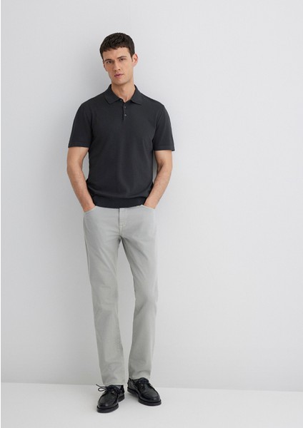 Marcus Mavi Black Açık Gri Gabardin Pantolon 0035181548