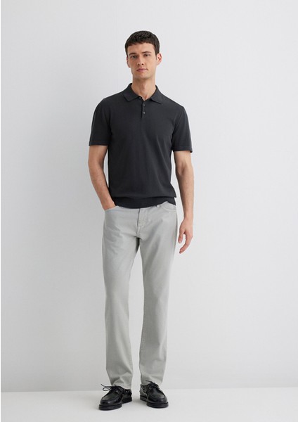 Marcus Mavi Black Açık Gri Gabardin Pantolon 0035181548