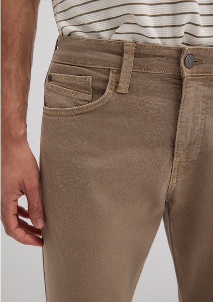 Jake Koyu Açık Kahverengi Comfort Gabardin Pantolon 0042286571