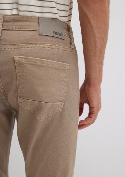 Jake Koyu Açık Kahverengi Comfort Gabardin Pantolon 0042286571