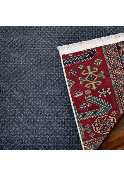 Bordo Madalyon Modern Etnik Desenli Halı | Makinada Yıkanabilir | Hav Toz Vermez | Leke Tutmayaz | Kaymaz Taban | Dijital Makine Baskı | Salon Yolluk Mutfak Halısı fırsatları