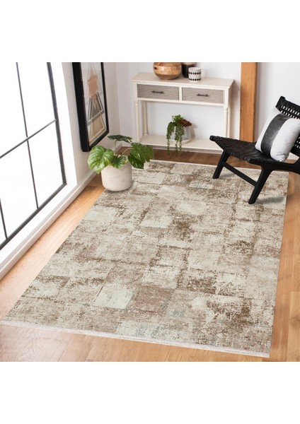 Kahverengi Geometrik Modern Etnik Desenli Halı | Makinada Yıkanabilir | Hav Toz Vermez | Leke Tutmayaz | Kaymaz Taban | Dijital Makine Baskı | Salon Yolluk Mutfak Halısı fiyatları