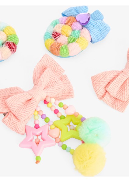 Renkli Kız Çocuk Happy 4'lü Toka modelleri