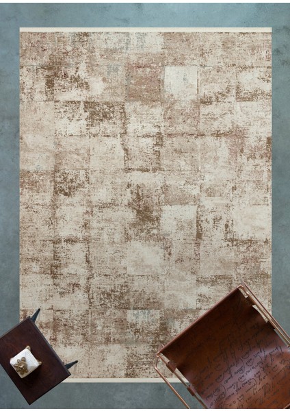 Kahverengi Geometrik Modern Etnik Desenli Halı | Makinada Yıkanabilir | Hav Toz Vermez | Leke Tutmayaz | Kaymaz Taban | Dijital Makine Baskı | Salon Yolluk Mutfak Halısı modelleri