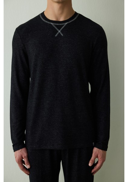 Siyah Basic Erkek Pijama Takımı fırsatları