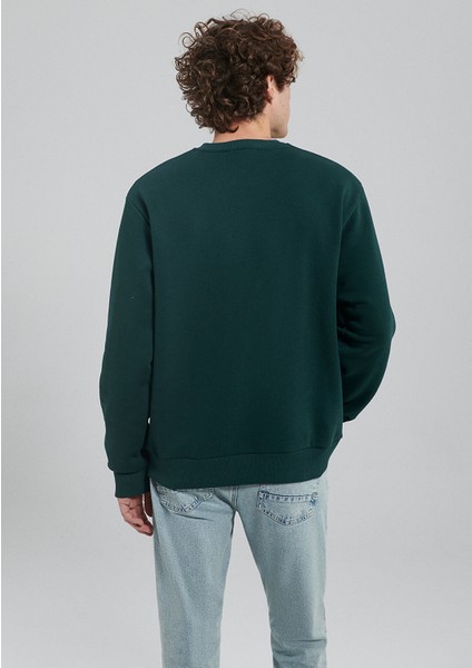 Mavi Logo Baskılı Yeşil Sweatshirt 0611716-81570