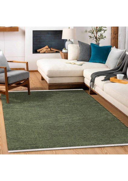 Yeşil Düz Modern Etnik Desenli Halı | Makinada Yıkanabilir | Hav Toz Vermez | Leke Tutmayaz | Kaymaz Taban | Dijital Makine Baskı | Salon Yolluk Mutfak Halısı fiyatları