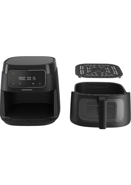 Hızlı ve Pratik 7,6 Litre Camlı Airfryer, 1900W, Siyah Renkli indirimleri