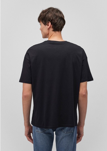 2li Oversize Siyah Basic Tişört 0612162-900