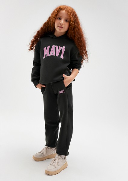 Mavi Logo Baskılı Antrasit Eşofman Altı 7010000-70087