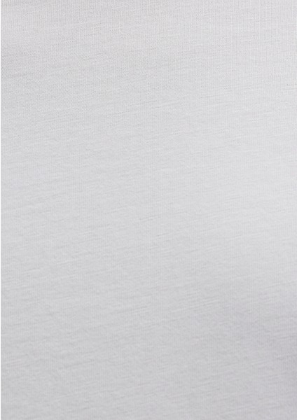 Etiket Detaylı Gri Basic Tişört 0611824-70075