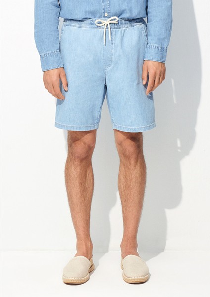 Dayton Buz Mavi Jean Şort 0410093-86945