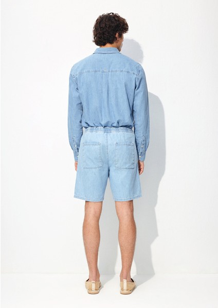 Dayton Buz Mavi Jean Şort 0410093-86945