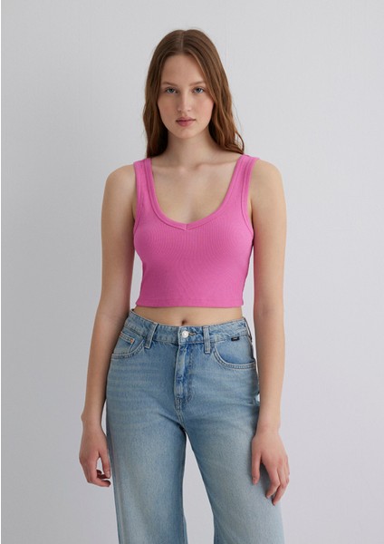 V Yaka Pembe Basic Crop Atlet 1612375-70572