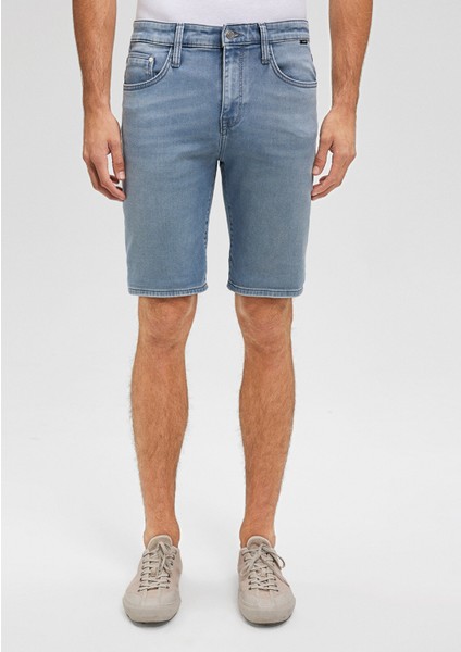 Brian Sporty Puslu Açık Mavi Jean Şort 0418487659