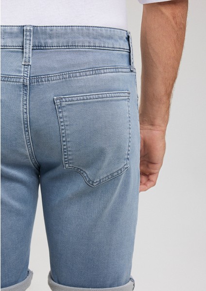 Brian Sporty Puslu Açık Mavi Jean Şort 0418487659