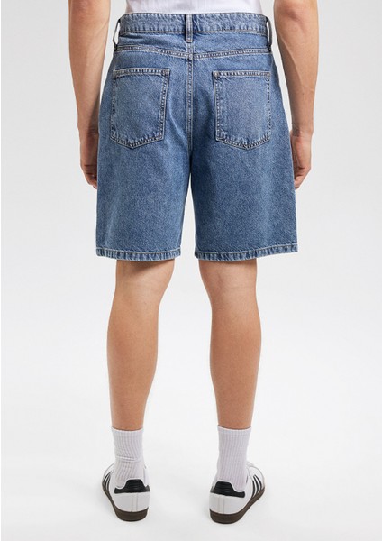 Houston Street Koyu Indigo Jean Şort 0410672-87660